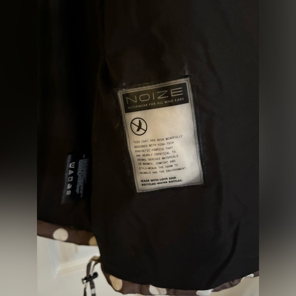 Noize Faika Polka Dot Oversized Short Length Puffer Coat Jacket - Picture 11 of 11